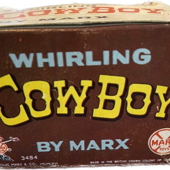 1966 whirling cowboy toy from Louis Marx TOYS. In original box. Rare. - Picture 2 of 4